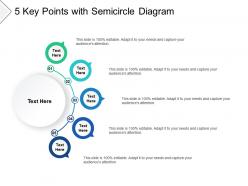 5 key points with semicircle diagram
