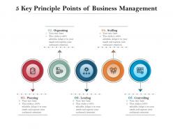 5 key principle points of business management