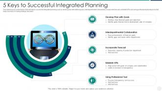 5 keys to successful integrated planning