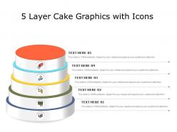 5 layer cake graphics with icons