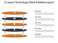 5 layers technology stack editable layout