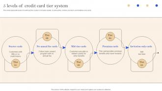 5 Levels Of Credit Card Tier System Implementation Of Successful Credit Card Strategy SS V