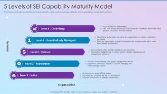 5 Levels Of Sei Capability Maturity Model Process Improvement Planning
