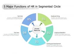 5 Major Functions Of HR In Segmented Circle