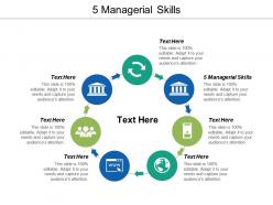 5 managerial skills ppt powerpoint presentation pictures background image cpb