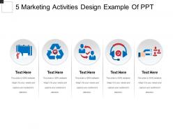 5 marketing activities design example of ppt