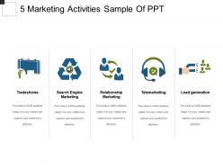 5 marketing activities sample of ppt