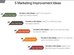 5 marketing improvement ideas powerpoint images