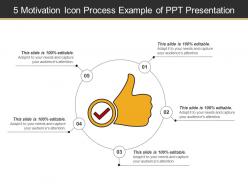 5 motivation icon process example of ppt presentation