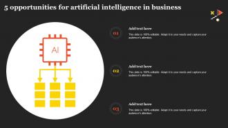 5 Opportunities For Artificial Intelligence In Business
