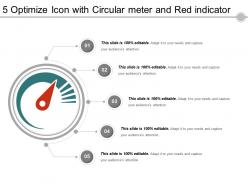 5 Optimize Icon With Circular Meter And Red Indicator