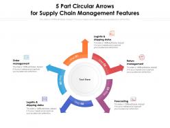 5 Part Circular Arrows For Supply Chain Management Features