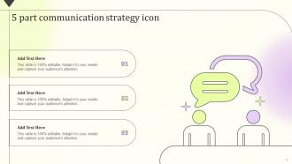 5 Part Communication Strategy Icon