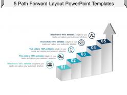 5 path forward layout powerpoint templates