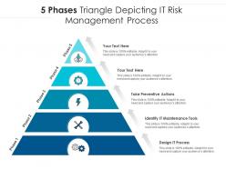 5 phases triangle depicting it risk management process