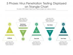 5 phases virus penetration testing displayed on triangle chart