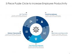 5 piece puzzle circle to increase employee productivity