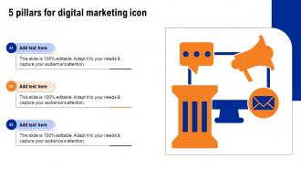 5 Pillars For Digital Marketing Icon