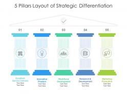 5 pillars layout of strategic differentiation