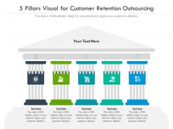 5 pillars visual for customer retention outsourcing infographic template