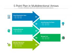 5 Point Plan In Multidirectional Arrows