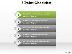 5 points checklist diagram