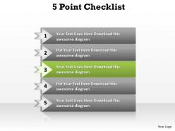 5 points checklist diagram