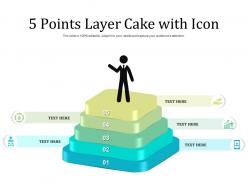5 points layer cake with icon