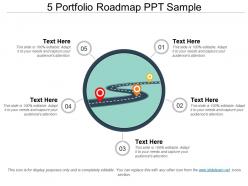 5 portfolio roadmap ppt sample
