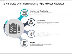 5 principles lean manufacturing agile process appraisal evaluation cpb