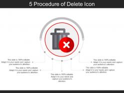 5 procedure of delete icon