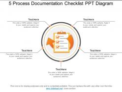 5 process documentation checklist ppt diagram