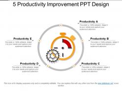 5 productivity improvement ppt design
