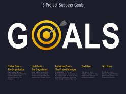 5 project success goals