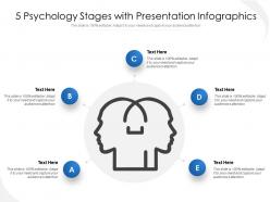 5 psychology stages with presentation infographics