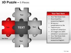 5 puzzle pieces powerpoint presentation slides
