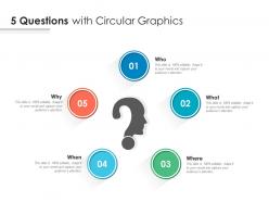 5 questions with circular graphics