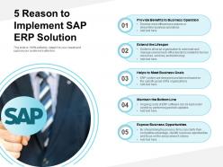 5 Reason To Implement SAP ERP Solution