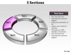 47250197 style circular loop 5 piece powerpoint template diagram graphic slide
