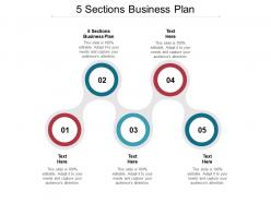 5 sections business plan ppt powerpoint presentation gallery graphics cpb