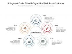 5 segment circle edited work for a contractor infographic template