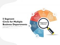5 segment circle for multiple business departments