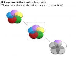 5 segregated venn diagram powerpoint diagram templates graphics 712