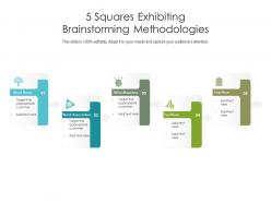 5 squares exhibiting brainstorming methodologies