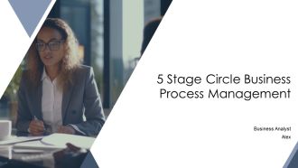 5 Stage Circle Business Process Management PPT Guidelines AT