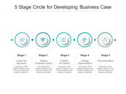 5 stage circle for developing business case