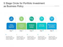 5 Stage Circle For Portfolio Investment As Business Policy
