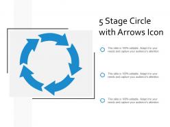 5 stage circle with arrows