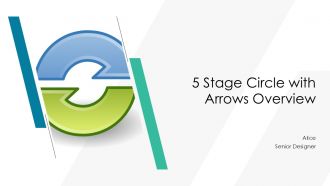 5 Stage Circle With Arrows Overview PPT Summary AT