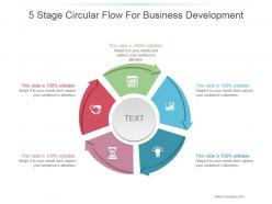 5 stage circular flow for business development good ppt example